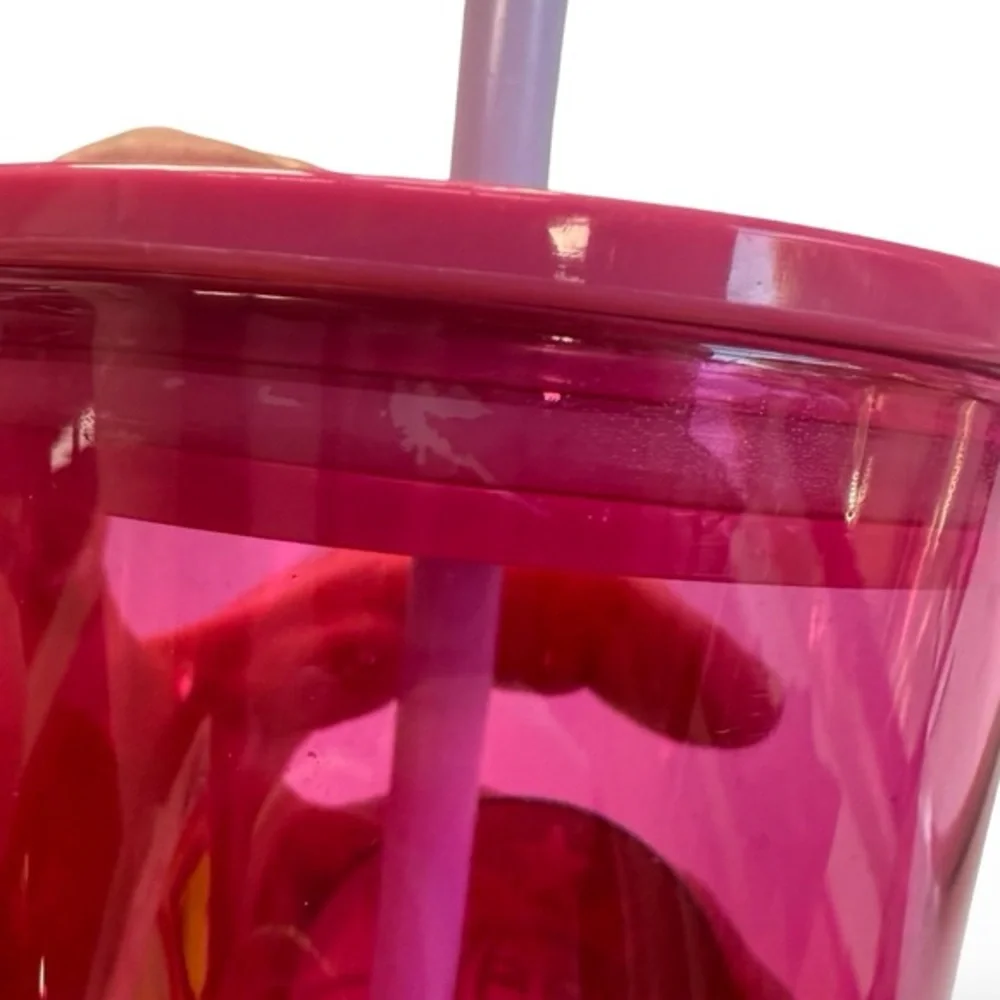 Starbucks Pink Glass‎ Ombre Cold Cup 18oz  Rare 2019